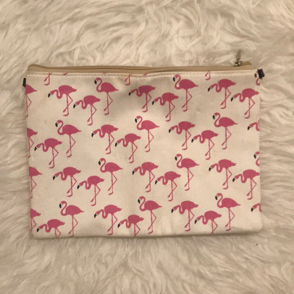 Flamingo Canvas Pouch